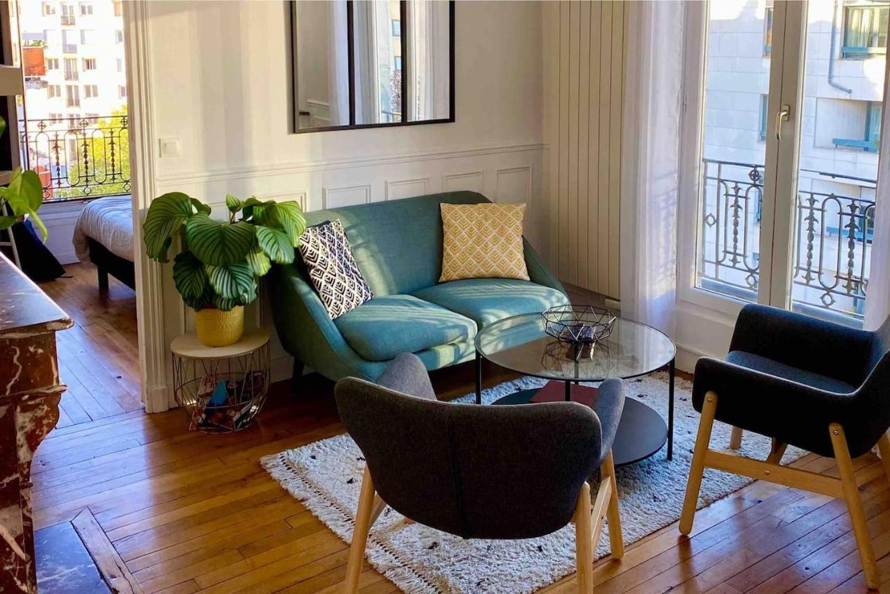 Appartement Buttes Chaumont Paris Exterior foto